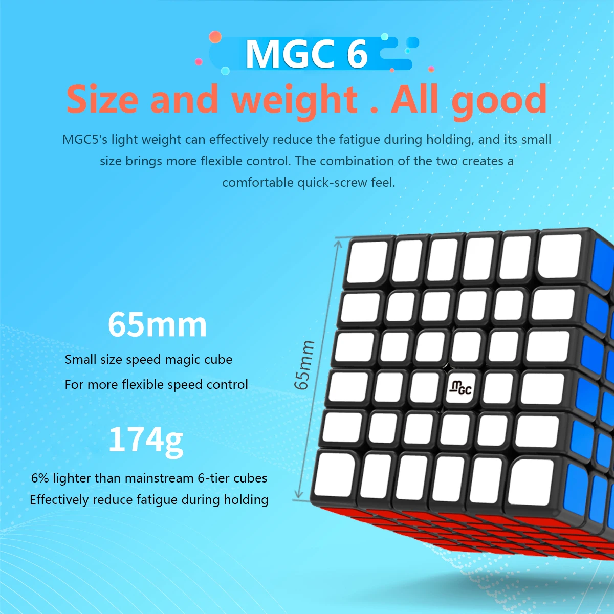 YJ MGC 6 куб 6x6 Магнитный магический куб yongjun MGC 6 магнитов головоломка скоростные кубики Развивающие игрушки для детей