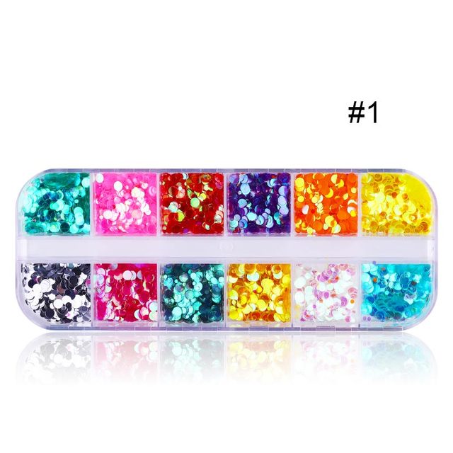 Grid/Set  Nail Art 3D Flakes iridescent Nail Sequins Sparkly 3D Thin Butterfly Flakes Polish Decor For Nail Art Accessories