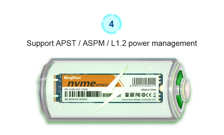 KingDian M.2 ssd 2280 PCIe NVME 128 ГБ 256 ГБ 512 Гб Твердотельный накопитель внутренний жесткий диск hdd для ноутбука Настольный MSI Asrock