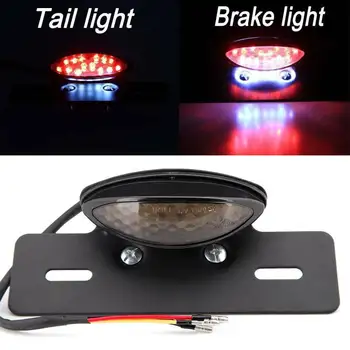 

Smoke LED Motorcycle Turn Signals Tail Light Cafe Rear Fender Edge Brake Metal+Acrylic Car Turn Signal Light Driving Light
