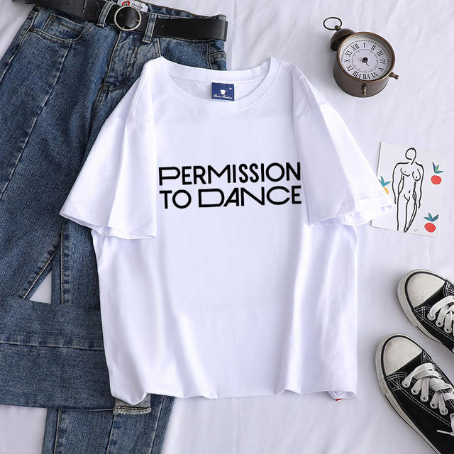 PERMISSION TO DANCE THEMED T-SHIRT (4 VARIAN)
