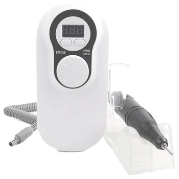 

Nail Drill Machine 30000Rpm Portable Rechargeable Pedicure Strong Polishing Electric Machine For Manicure Nail Tools Eu Plug