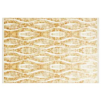 

Apex Lucca 3 'x 5' Polypropylene Yellow Runner Rug