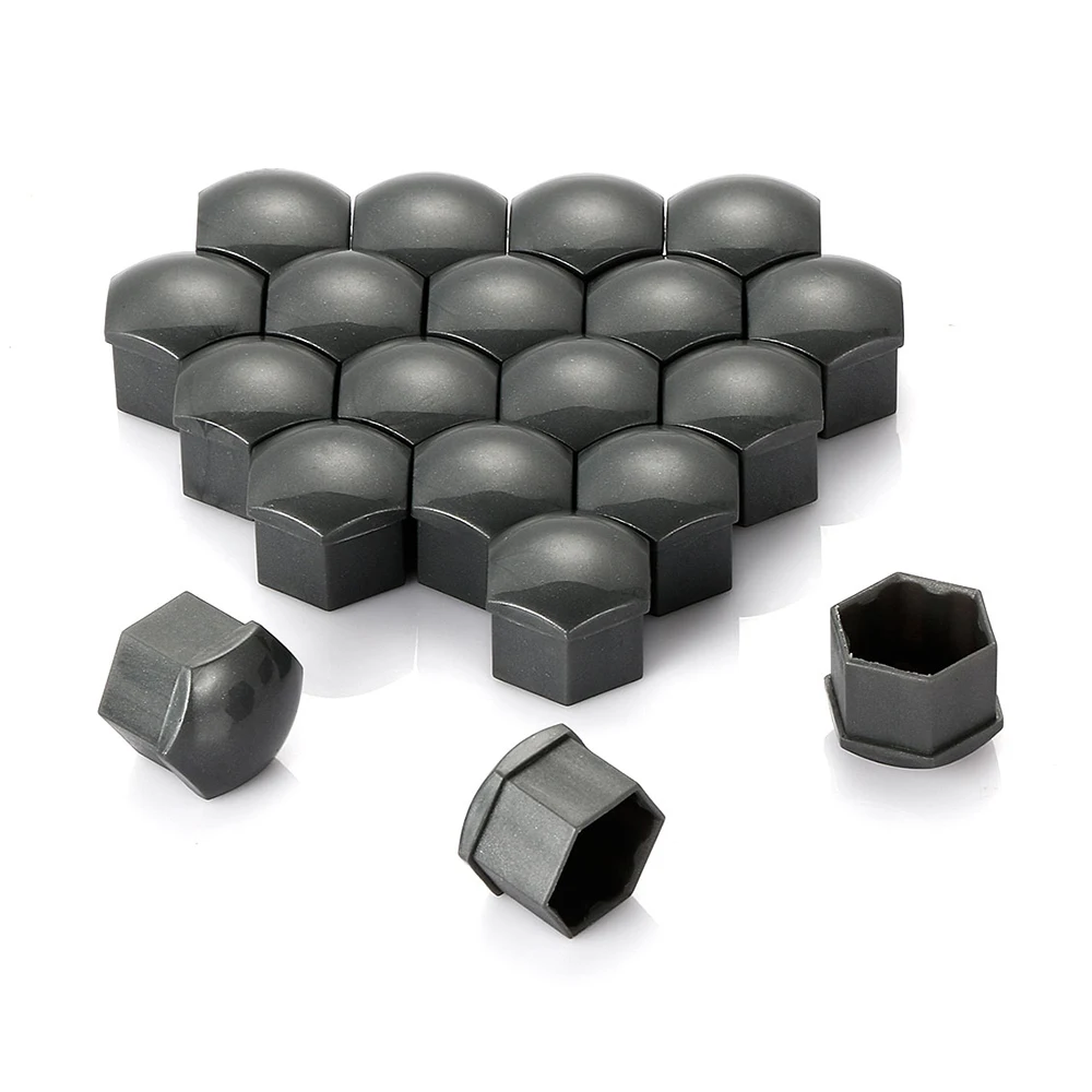 20Pcs Universal 17mm Plastic Car Wheel Nut Covers Bolt Caps For Audi A3