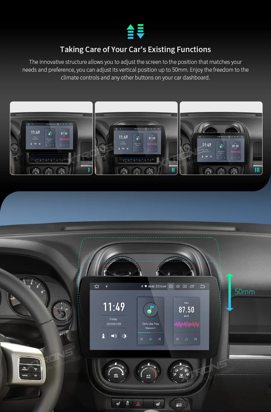 Clearance 10.1" Android 9.0 OS 2 Din Car DVD Multimedia Two Din Car Navigation GPS Double Din Car Radio with HDMI Output Function Support 4