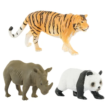 

Mini 12Pcs/Set Animal World Zoo Model Figure Action Toy Cartoon Plastic Simulation Animal Collection Learning Toys For Kids Gift