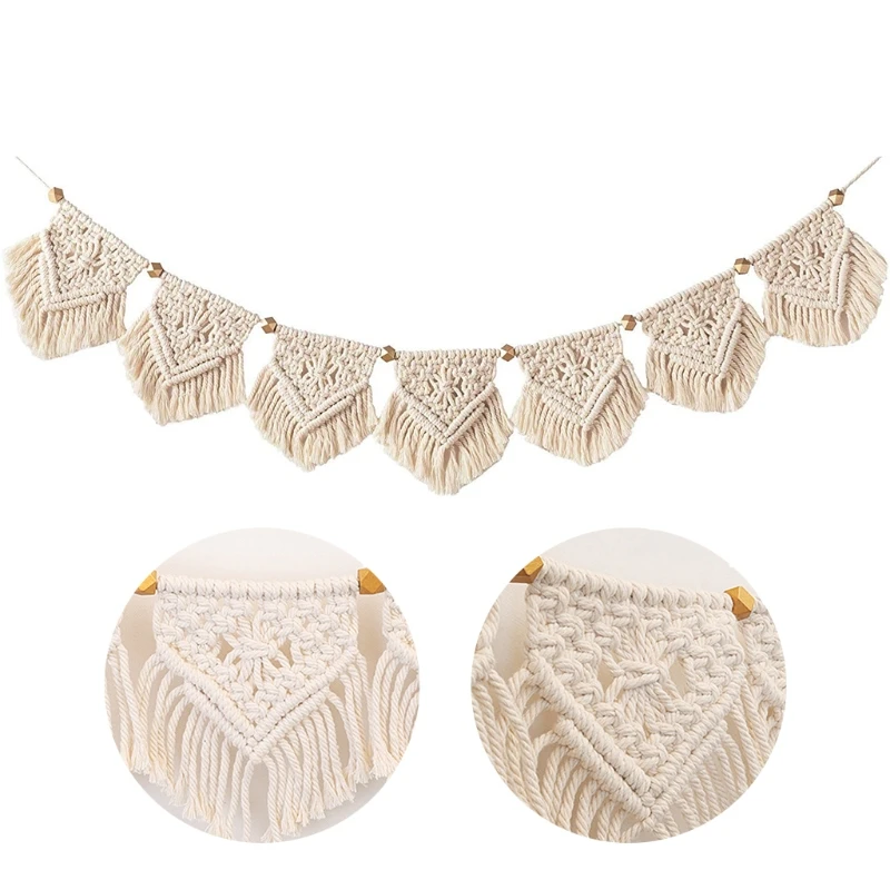 Bohemian Woven Macrame Wall Hanging Boho Tapestry Weaving Decoration s
