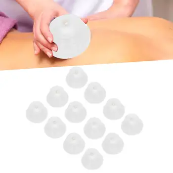 

12pcs Silicone Cupping Therapy Set Silicone Body Therapy Cupping Vacuum Massage Strong Suction Detox Cupping Set Massage Tools
