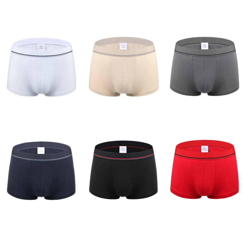 

NXY Short Mens Boxers Cotton Boxer Stretch Underwear Solid Boxer Shorts Breathable Male Underwear Brand Underpants Panties Men