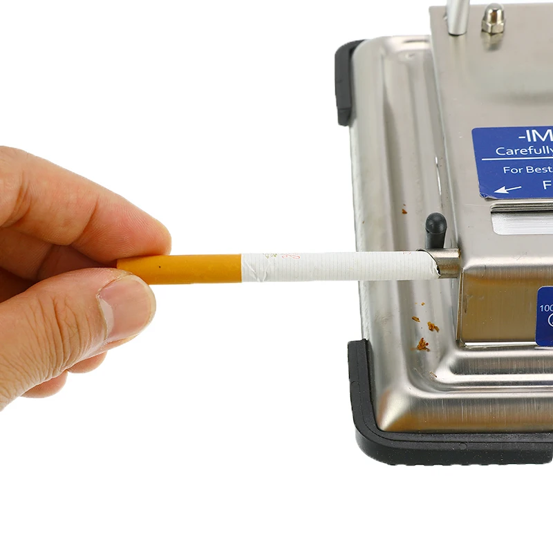 Ручная скручивающаяся машина для изготовления табака из нержавеющей стали, роллер для изготовления сигарет, ручная машина для наполнения сигарет, инструменты для курения DIY
