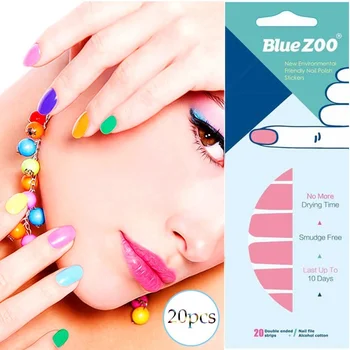 

LADY KINDOM Stylish Self-adhesive Nail Polish Film Solid Color Nail Strip Waterproof Long Lasting Breathable Nail Decals Sticker