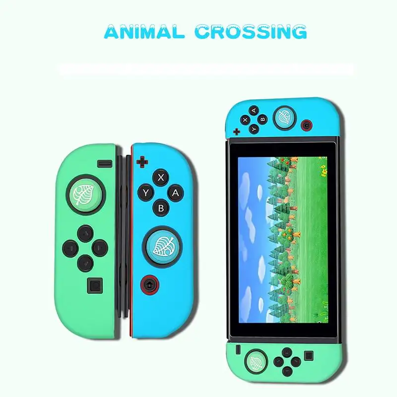 

Animal Crossing Thumb Stick Grip Cap Joystick Cover For Nintendo Switch NS Joy-Con Controller Soft Silicone Housing Shell Case