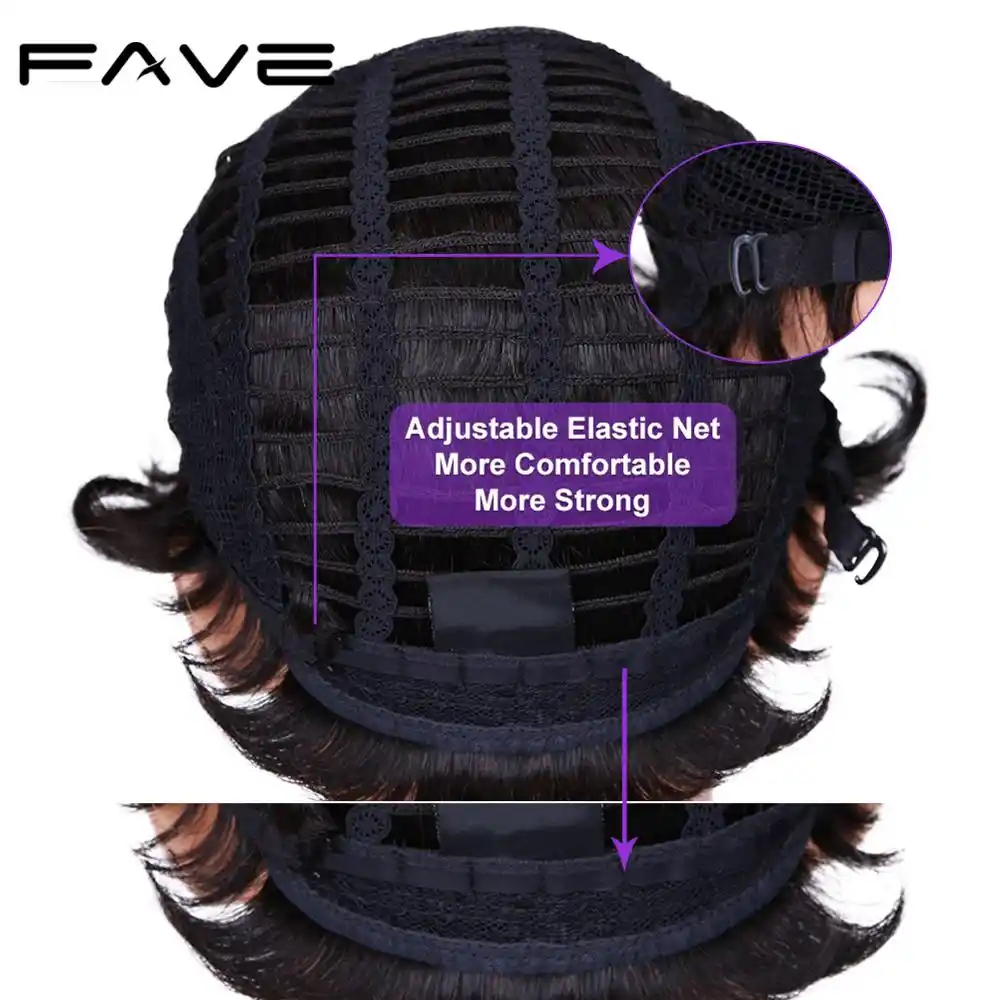 Fave Korotkie Pariki Parik Iz Brazilskih Volos Remy Naturalnye Chernye Pariki S Chelkoj Milye Korotkie Pariki Dlya Prichesok Dlya Chernyh Zhenshin Aliexpress