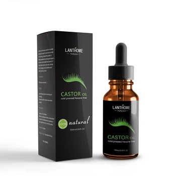 

Lanthome Eyelash Growth Serum Nourish Hair Essential Castor Oil for Fast Hairs Growing Thicker Eyelashes Reduce Hair-loss 10ml