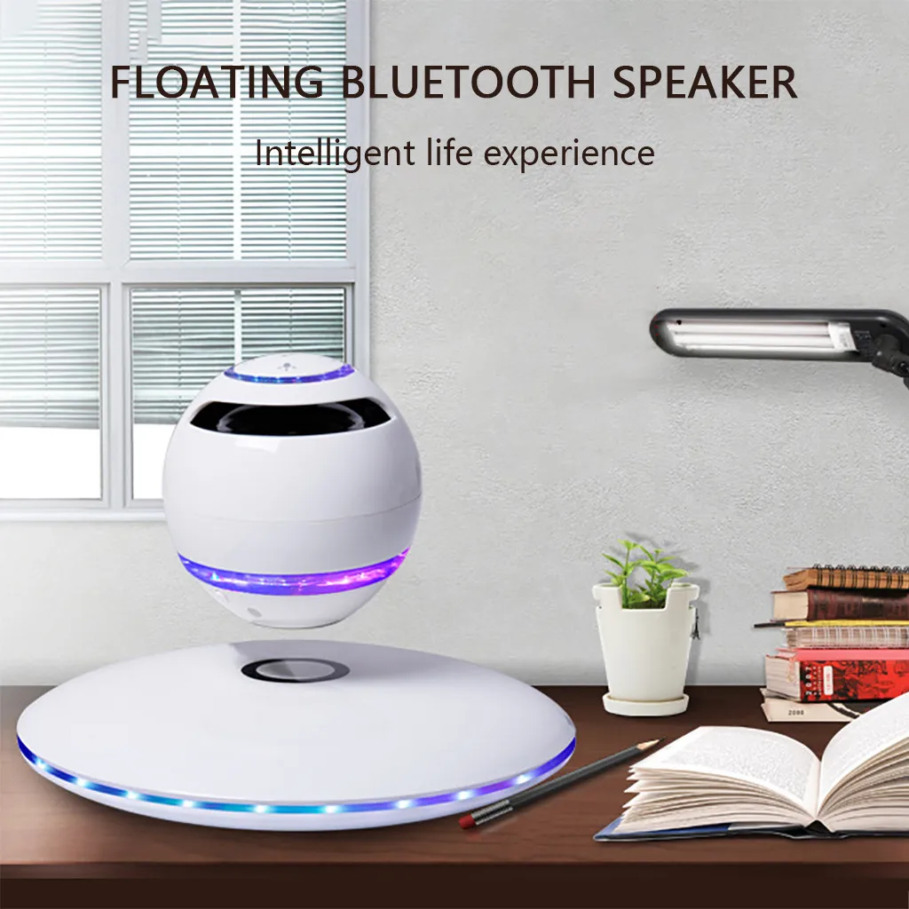 Магнитный левитирующий Bluetooth-динамик цветная светодиодная вспышка беспроводной