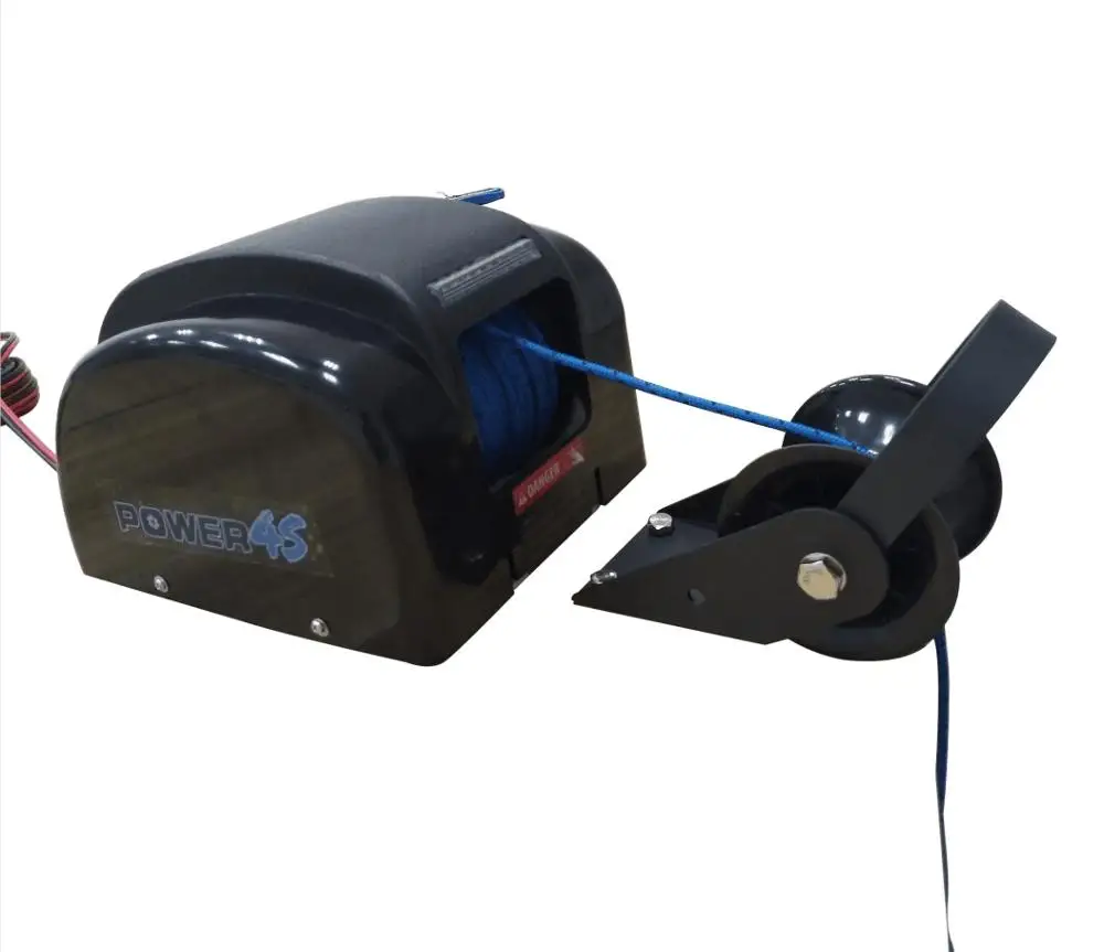 SAW 12V autodepoly Якорная Лебедка для лодки подъёмник 45 фунтов лёгкий нейлоновый трос. Пресная вода для морской Понтон - Цвет: SAW