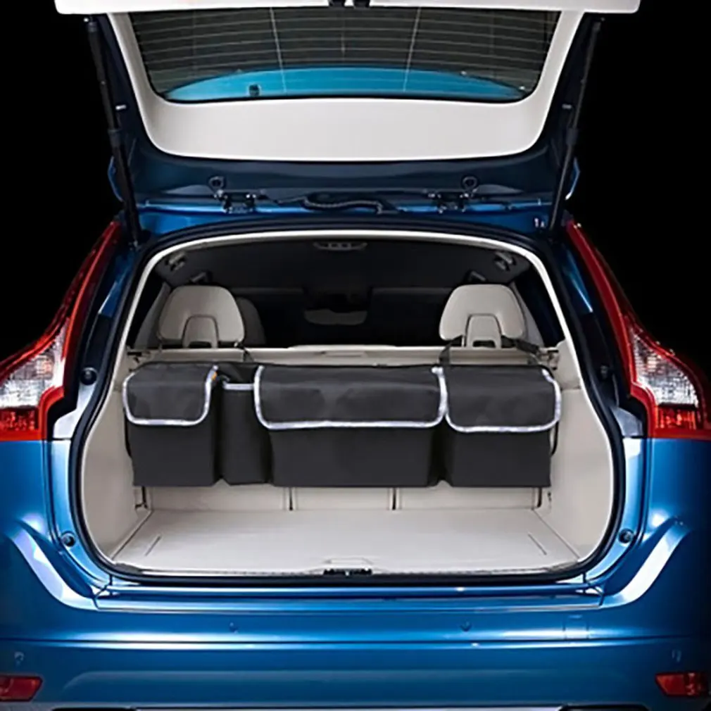Car Trunk Organizer Backseat Storage Bag High Capacity Adjustable Auto Seat Back Oxford Cloth Organizers Universal Multi-use | Автомобили