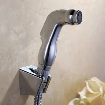 

Bathroom Water Saving Faucet Efficiently Control Water Handheld Shower Head High Pressure Toilet Plated Sprayer Nozzle Sprinkler