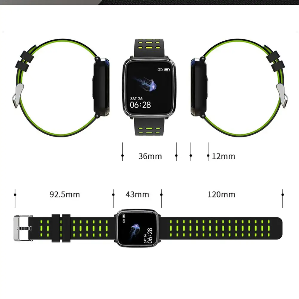 TWISTER.CK Smart Watch K02 Men Women Fitness Tracker HD Screen Intelligent Wristband Heart Rate Monitor Sports Smart Watch