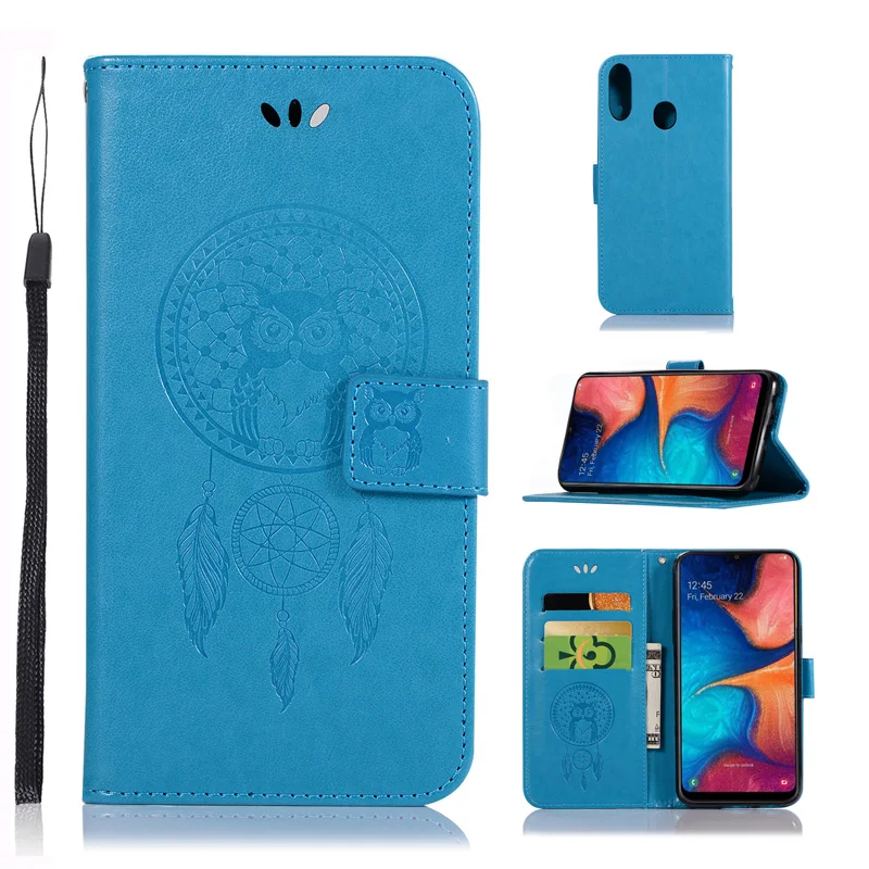 Flip Leather Wallet Bag For Samsung Galaxy A20S SM-A207F A20 S A20e SM-A202F Case A20 SM-A205F Mobile Phone Cover Pouch