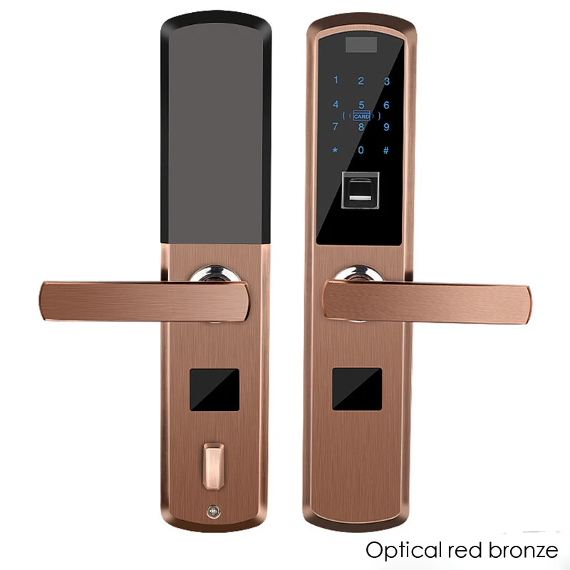 Bluetooth умный дверной замок приложение дистанционное управление Электроника отпечатков пальцев Дверной замок Пароль IC карта ключ разблокировка