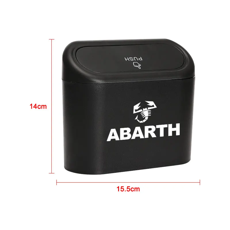 1pcs Car Trash Bin Hanging Vehicle Garbage Case Interior Accessories For TRD Toyota Corolla Yaris Aygo GT86 Prius RAV CHR Camry