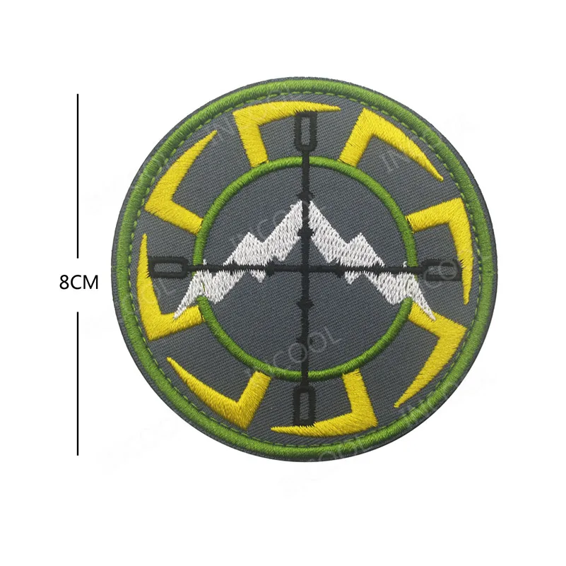 25 Embroidery 8 CM Нашивки с вышивкой в виде русского флага, армейские военные нашивки с черепом, тактические нашивки с эмблемой, нашивки с вышивкой в виде русского солдата - Цвет: 25 Embroidery 8 CM