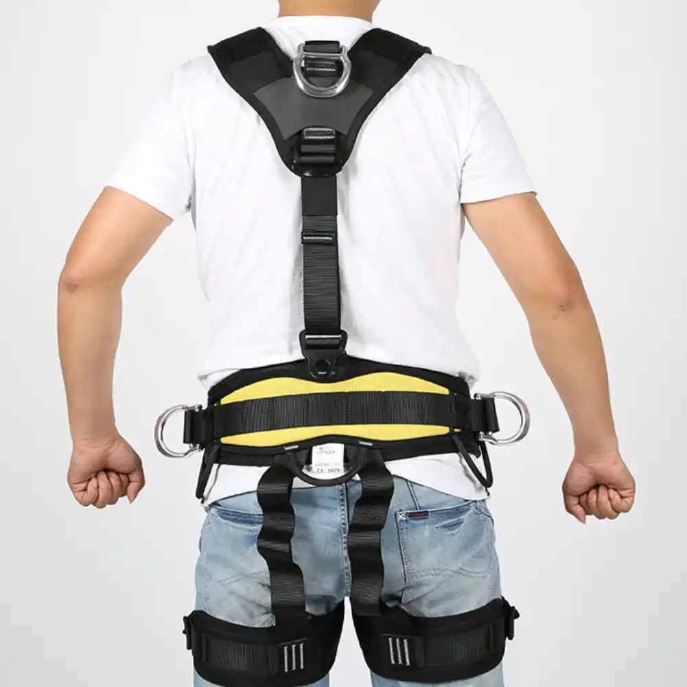 Outdoor Climbing Safety Harness Belt Aerial Rappelling Equipment Seat