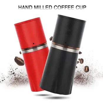 

"Manual Coffee Grinder Coffee Milling Machinecoffee Grinder Burr Grinder Conical Coffe Bean M Aluminum Coffee Miller Black/red"