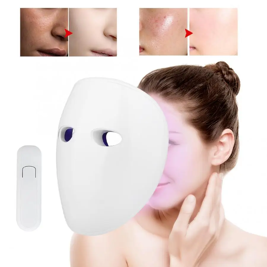 

Facial Mask Light Removal Therapy Skin Rejuvenation LED Photon Machine Spectrum Anti-Aging Brighten Face Spa Mask Beauty Device