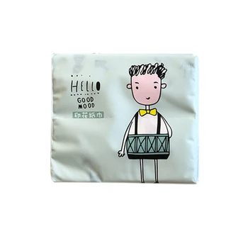 

60Pcs/Pack 3 Ply Disposable Facial Paper Tissues Thickened Cute Colorful Cartoon Printing Napkins Portable Car Home Party Decor-