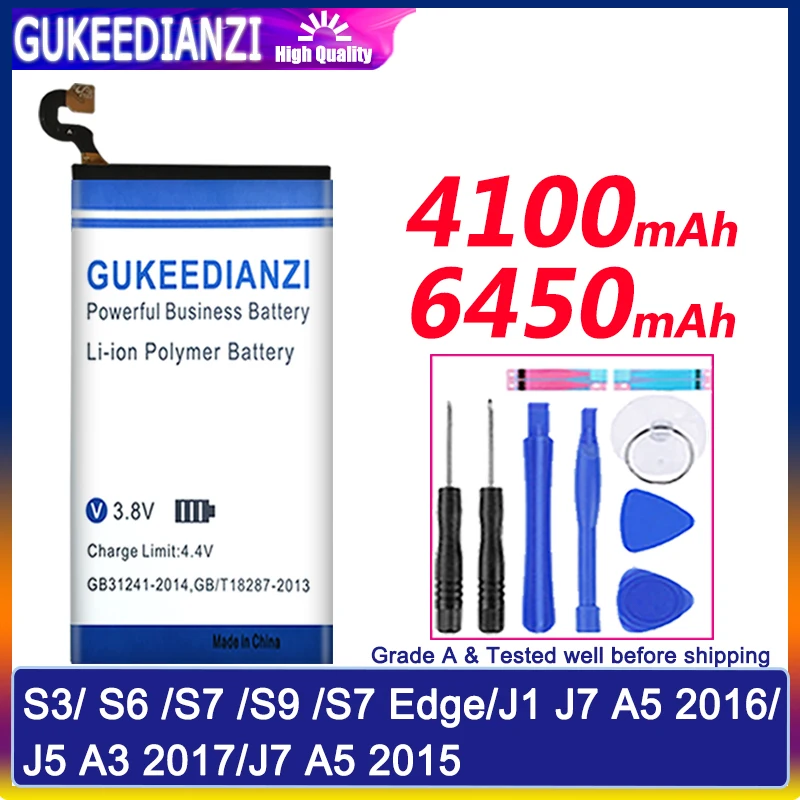 EB BG920ABE аккумулятор для Samsung Galaxy S3/ S6 /S7 /S9 Edge/J1 J7 A5 2016/J5 A3 2017/J7 2015 G930 G9200 J120A i9300
