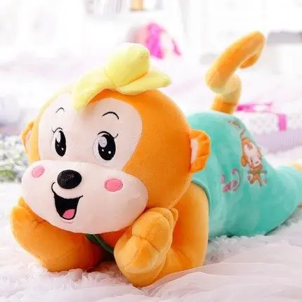 

2019 Cute Monkey Pajama Pillow Creative Children Plush Toys Birthday Women's