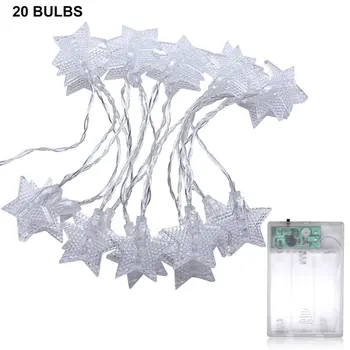 

Stars LED Garlands Card Photo Clip Light String Room Decoration Starry Five-Pointed Star Romantic Decorative Clamp Fairy Light