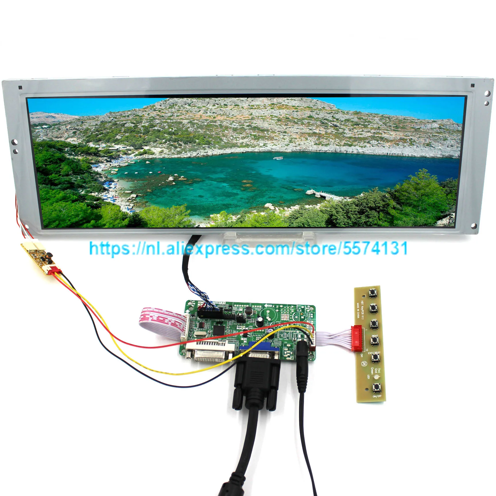Hdmi Vga Dvi Lcd плата контроллера с 14 9 дюймов 1280X390 LTA149B780F ЖК экран|ЖК-экраны и панели для