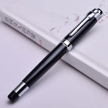 

Silver Black Roller Ball Pen With Refill School Office Supplies Ballpoint High Quality for Friend Business Gift 088