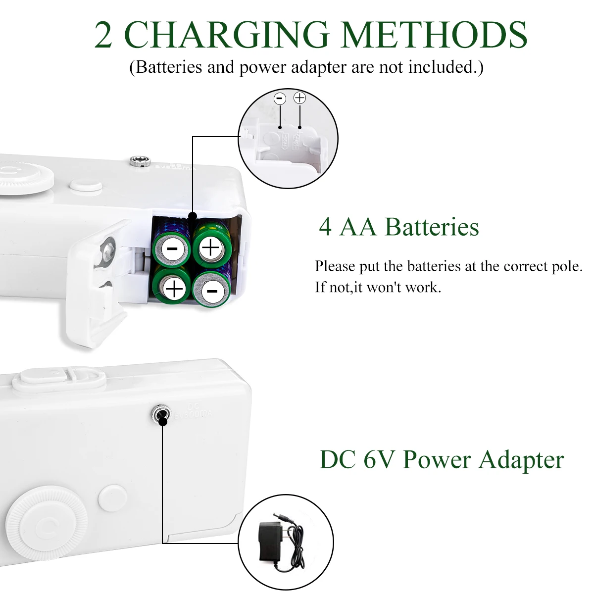 Portable Sewing Machine Mini Professional Cordless Sewing Handheld Electric Household Tool Fabric Clothing Home Travel Manual