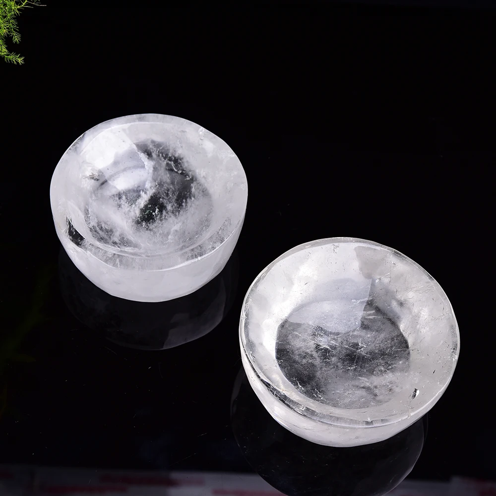 Высококачественная натуральная прозрачная кварцевая круглая форма Хрустальная