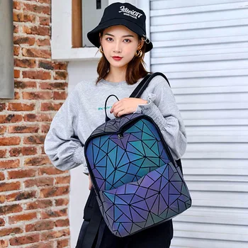 

Diamond Lattice small backpack women school bags 2020 New Fashion leather backpack large capacity Travel backpack purse Bookbag