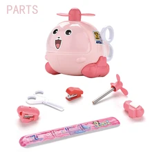 

6 In 1 Stationery Small Plane Toy Multi Function Disassembly Stationery Box Children’s Day Cartoon School Supplies Gift