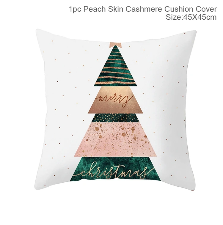 Рождественская наволочка для подушки PATIMATE, Рождественское украшение для дома, Рождественское украшение, новогодний, подарок Navidad - Цвет: Pillow Case 7
