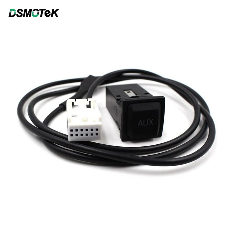 DSMOTEK 12Pin автомобильный AUX адаптер 3 5 мм Женский порт панель автомобиля MP3