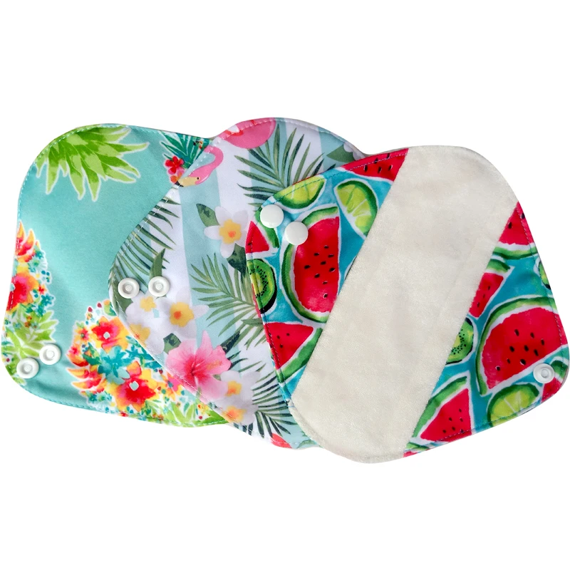 Reusable Menstrual Cloth Sanitary Pads for Women 17*17cm Bamboo Panty Liners menstrual panties