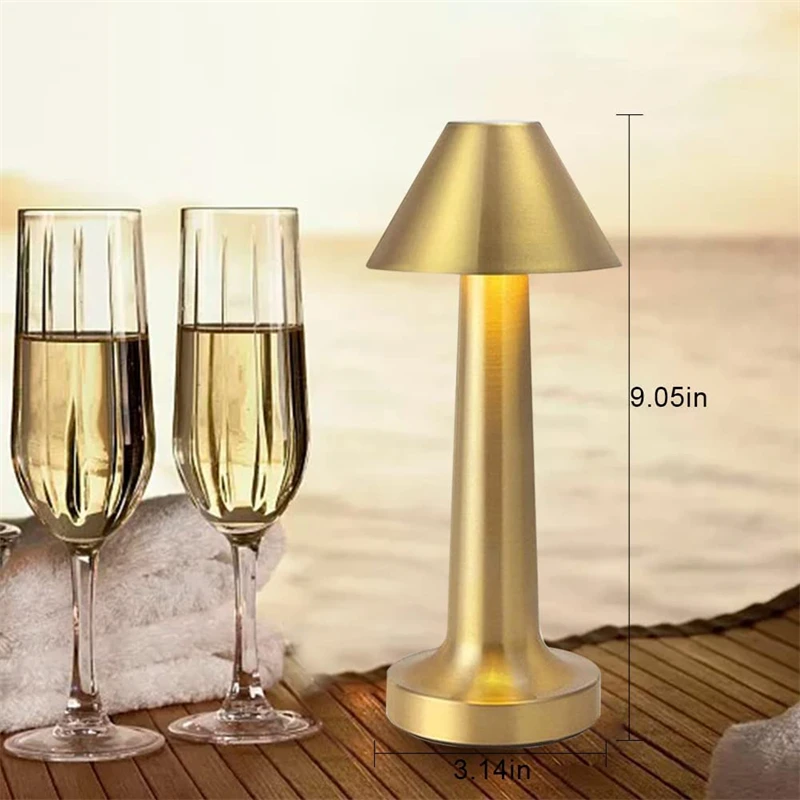 Lampe à poser,Lampe LED sans fil Rechargeable avec capteur tactile