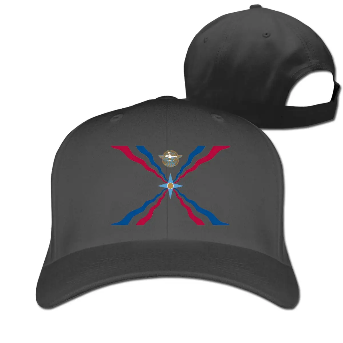 Assyrian флаг унисекс регулируемая бейсболка Sunbonnet обычная шляпа Гольф Snapback Кепка
