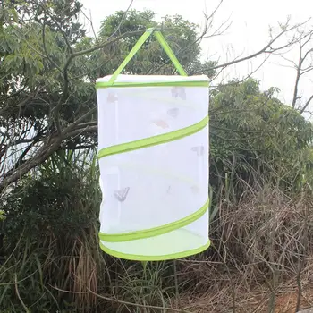 

35*50cm Mesh Kids Extendable Insect Outdoor Sport Net Reading Pop-Up Tool Large Butterfly Habitat Camp Green