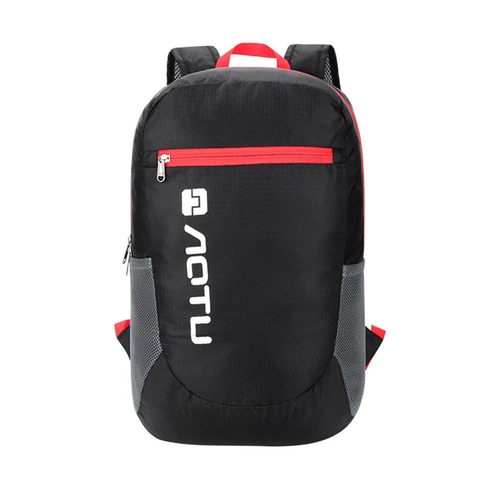 Водонепроницаемый рюкзак для активного отдыха, Сверхлегкий мини рюкзак 20л, Складная легкая сумка для альпинизма - Цвет: BK