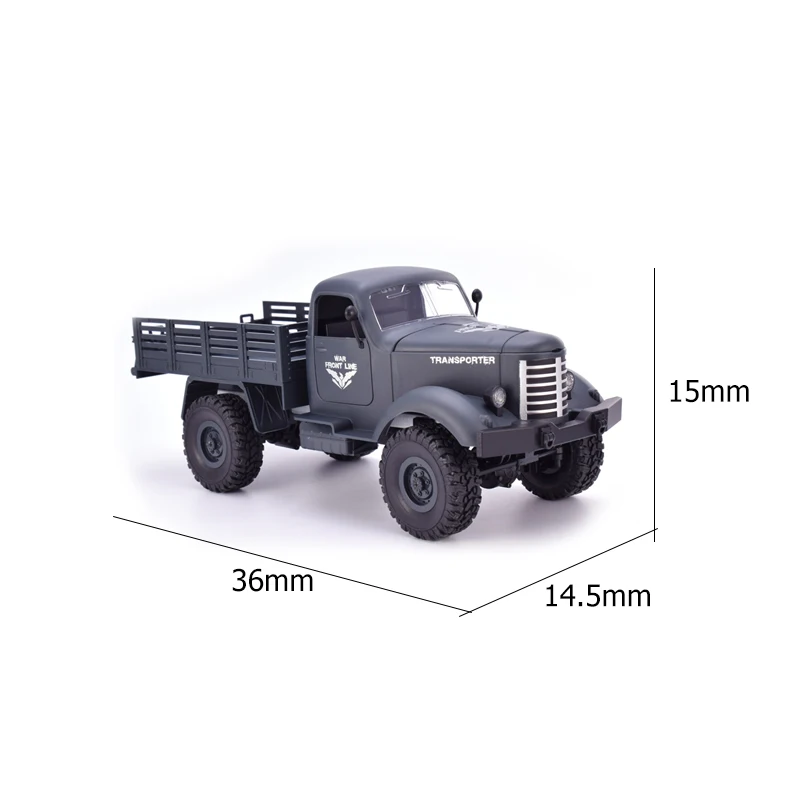 JJRC Q61 1:16 RC машина 2,4G пульт дистанционного управления 4 колеса гусеничный внедорожный военный Радиоуправляемый грузовик электрическая игрушка для детей