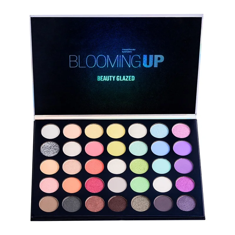 Beauty Glazed Eyeshadow Palette Colorful Glitter Highlighter Shimmer Matte Pigment Eye Plate eye shadow eye shadow plate