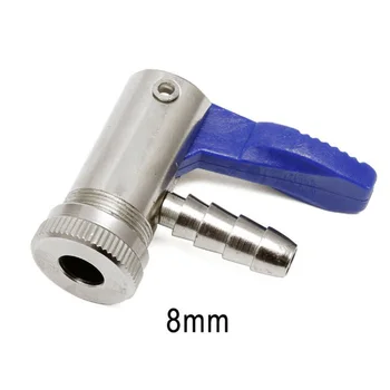 

Chuck Inflator Valve Connector Adapter Supplies Chrome +Blue Motorbike